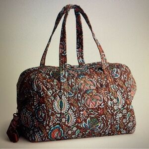 NWT Vera Bradley Marrakesh Cinnamon Weekender Travel Bag